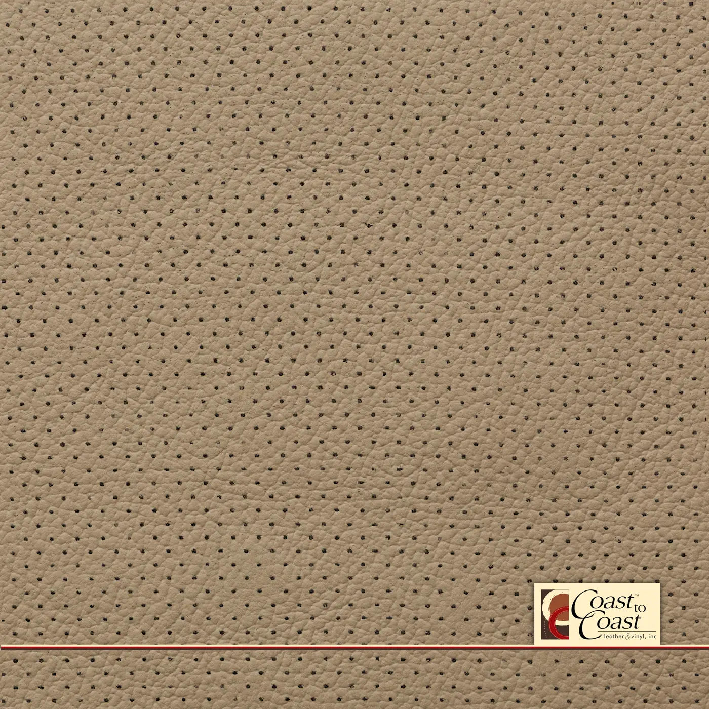 Ford Med Lt Camel Full Hide / Mini Perf (1/8In) Leather